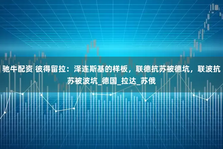 驰牛配资 彼得留拉：泽连斯基的样板，联德抗苏被德坑，联波抗苏被波坑_德国_拉达_苏俄