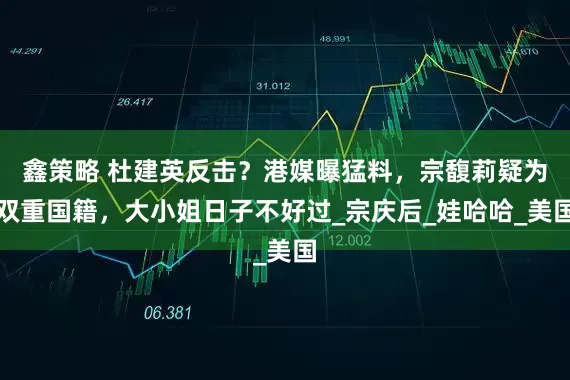 鑫策略 杜建英反击？港媒曝猛料，宗馥莉疑为双重国籍，大小姐日子不好过_宗庆后_娃哈哈_美国